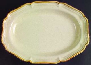 Mikasa Garden Club 14 Oval Serving Platter, Fine China Dinnerware   No Decal, R