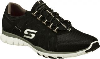 Womens Skechers Eclipsed Hyped   Black/Gray Casual Shoes