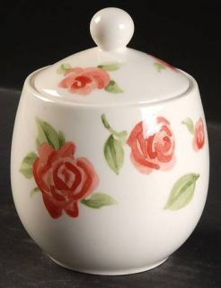 Nikko Wild Roses Sugar Bowl & Lid, Fine China Dinnerware   Home Plate,All Over R