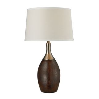 1 light Mahogany Table Lamp