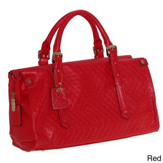 Buxton Gianna Geometric Embosed Satchel