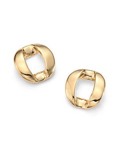 Marc by Marc Jacobs Link Stud Earrings/Goldtone   Gold