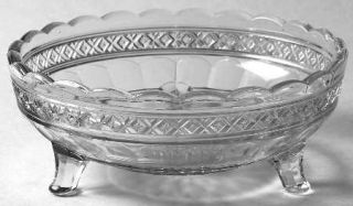 Indiana Glass Star Band 5 Small Fruit/Dessert Bowl   Pressed Glass, Star Band,