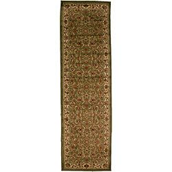 Classic Keshan Sage Area Rug (23 X 77) (OlefinPile Height 0.4 inchesStyle TraditionalPrimary color GreenSecondary colors Red, ivory, blackPattern OrientalTip We recommend the use of a non skid pad to keep the rug in place on smooth surfaces.All rug 
