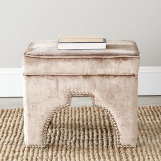 Grant Mink Brown Ottoman (Mink brownMaterials Plywood and cotton/ viscose fabricSeat dimensions 25.4 inches width and 25.4 inches depthSeat height 17.3 inchesDimensions 17.3 inches high x 25.4 inches wide x 25.4 inches deepThis product will ship to yo