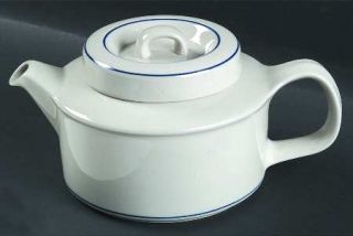 Arabia of Finland Saimaa Teapot & Lid with Infuser, Fine China Dinnerware   Blue