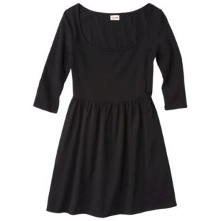 Mossimo Supply Co. Juniors 3/4 Sleeve Fit & Flare Dress   Black S(3 5)