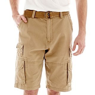 Plugg Treviso Cargo Shorts, Camel Treviso, Mens