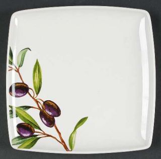 The Cellar Olives Salad/Dessert Plate, Fine China Dinnerware   Olive Branches, C