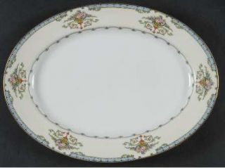Noritake Favorita 13 Oval Serving Platter, Fine China Dinnerware   Patent 78057