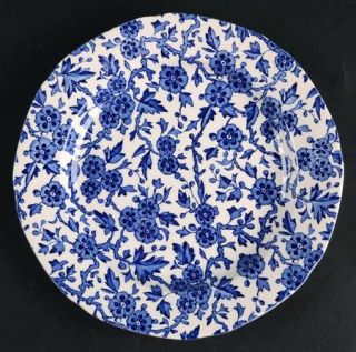 Burgess & Leigh Arden Blue Salad Plate, Fine China Dinnerware   All Over Blue Fl