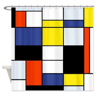  Mondrian Composition A Shower Curtain  Use code FREECART at Checkout