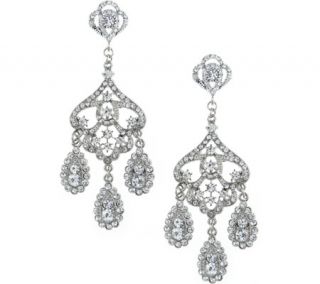 Womens Nina Jasmine   Rhodium/Czech Crystal Earrings