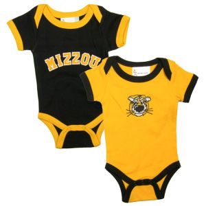 Missouri Tigers NCAA Infant 2 Pack Contrast Creeper