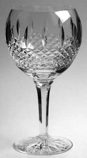 Waterford Glenmede Balloon Wine   Clear, Cross Hatch & Vertical Cut Bowl