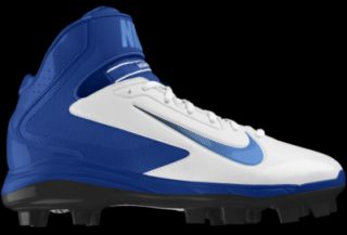 Nike Air Huarache Pro Mid MCS iD Custom Womens Softball Cleats   Blue