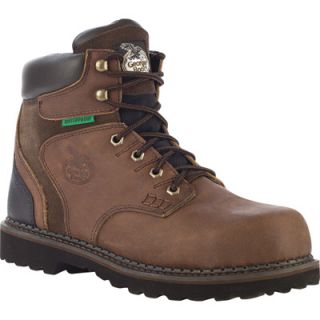 6in. Georgia Brookville Waterproof Work Boot   Brown, Size 11 Wide, Model# G7134