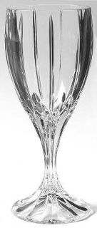 Mikasa Berkeley Wine Glass   Cut Vertical Design, Textured Foot