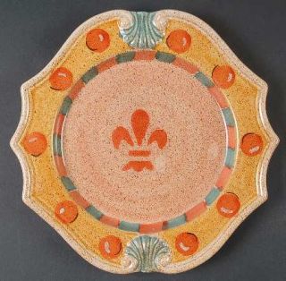Horchow Medici Salad Plate, Fine China Dinnerware   Multicolor Stoneware,Italy