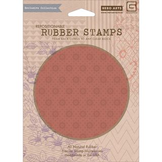 Basic Grey Mint Julep Cling Stamps By Hero Arts tiny Flowers and Dots Background