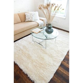 Hand woven Elburiagan Plush Shag Zealand Wool Rug (8 X 106)