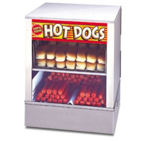 APW Wyott Hot Dog Steamer, Bun Warmer, 150 Franks, 60 Buns, 120 V