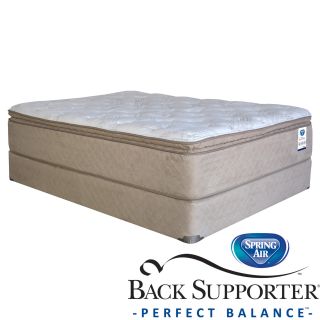Spring Air Back Supporter Roseworth Pillow Top California King size Mattress Set (California kingSet includes Mattress, foundationFirst layer Quilted top with cashmere natural fiber blend, 0.75 inch soft foamSecond layer 1.5 inch gel infused memory foa