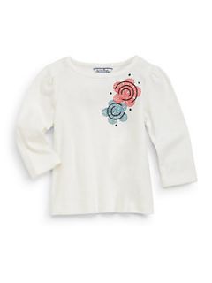 Hartstrings Infants Embroidered Top   Marshmallow