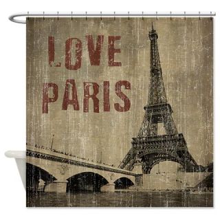  Vintage Love Paris Shower Curtain  Use code FREECART at Checkout