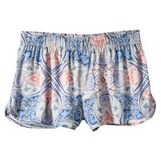 Mossimo Supply Co. Juniors Soft Printed Short   Blue/Coral S(3 5)