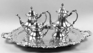 Towle Grand Duchess (Silverplate, Hollowware) 5 Piece Silverplate Tea Set (with