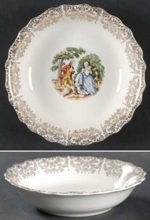 Canonsburg Empress Chantilly Coupe Cereal Bowl, Fine China Dinnerware   Gold Fil