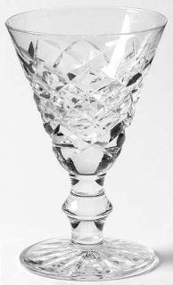 Waterford Adare Cordial Glass   Cut Criss Cross, Cut Foot