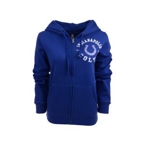 Indianapolis Colts 5th and Ocean NFL Womens Fleece Full Zip Hoodie