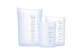 ISI Measuring Cup Set w/ 4 Cup, 2 Cup & 1 Cup Capacity, Curved Lip