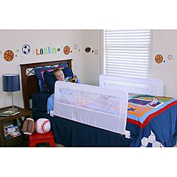 Regalo Swing Down Double sided Bed Rail (WhiteIntended for children 2 to 5 years of ageDimensions 43 inches long x 20 inches highMeets all current safety standards, including those for phthalates and lead )