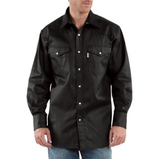Carhartt Ironwood Snap Front Twill Work Shirt   Black, XL, Model# S209