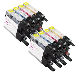 Sophia Global Brother Lc79 Compatible 8 piece Ink Cartridge Replacement Set (Black, cyan, magenta, yellowPrint yield Up to 2400 pages per black cartridge and up to 1200 pages per color cartridgeModel SG2eaBrotherLC79BCMYQuantity Two (2) black, two (2) 