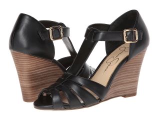 Jessica Simpson Rebi Womens Wedge Shoes (Black)