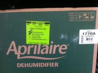 Aprilaire 1770A Dehumidifier, 115V Ductable Whole House 135 Pint/Day