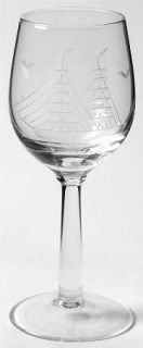 Javit Clipper Collection Cordial Glass   Cut, Ship Design