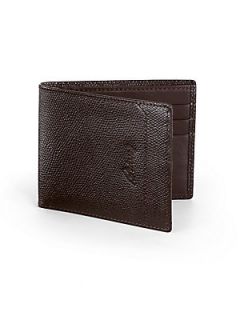 Brioni Classic Leather Wallet   Brown
