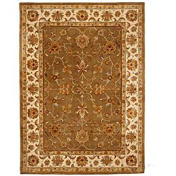 Hand tufted Tempest Olive Green/ivory Area Rug (8 X 11)