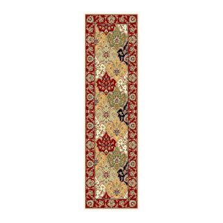 Lyndhurst Collection Traditional Multicolor/red Runner (23 X 8) (MultiPattern OrientalMeasures 0.375 inch thickTip We recommend the use of a non skid pad to keep the rug in place on smooth surfaces.All rug sizes are approximate. Due to the difference of