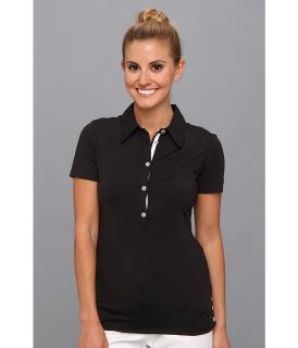 Oakley Greens Polo Womens Short Sleeve Knit (Black)