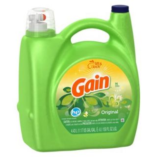 Gain High Efficiency Liquid Laundry Detergent   Original (150 oz)
