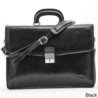 Alberto Bellucci Vernio Single Compartment Leather Briefcase