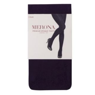 Merona Womens Premium Control Top Opaque Tights   Phantom Grape M Tall