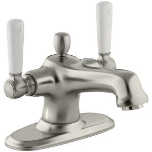 Kohler K 10579 4P BN BANCROFT Two Handle Centerset Lavatory Faucet
