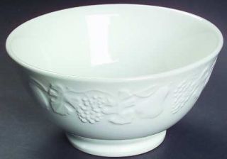 Quadrifoglio Qud7 Coupe Cereal Bowl, Fine China Dinnerware   Embossed Fruit On R